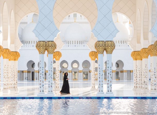 Woman at Sheikh Zayed Grand Mosque - Abu Dhabi
